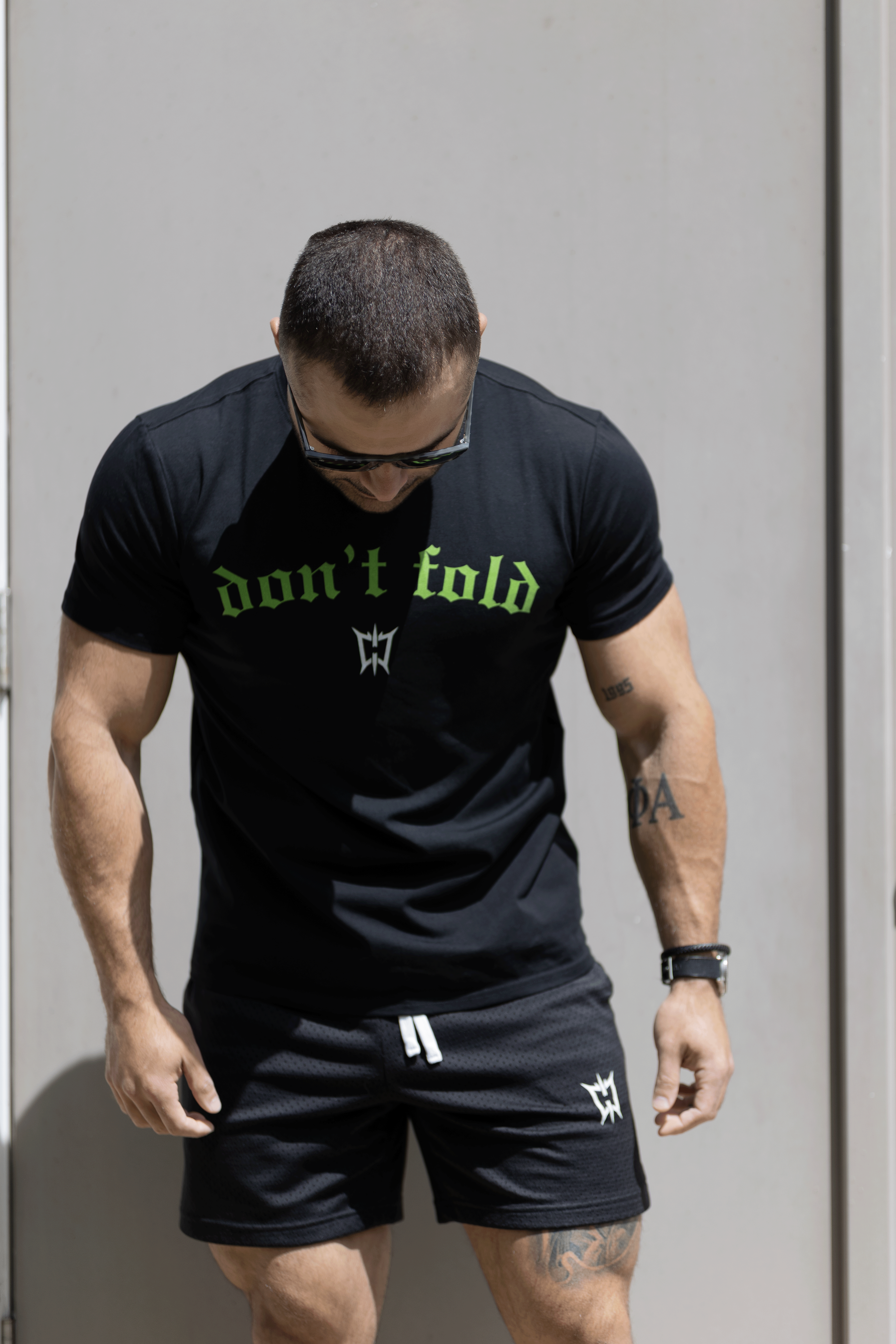 Mesh Emblem Shorts